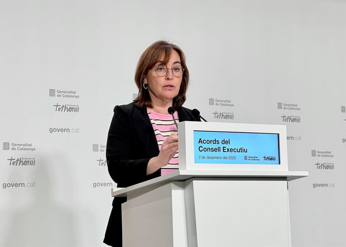 La consellera de Territorio, Vivienda y Transición Ecológica y portavoz de la Generalitat, Sílvia Paneque, en una rueda de prensa tras el Consell ExecutiuEUROPA PRESS