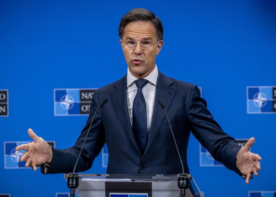 Archivo - Rueda de prensa del secretario general de la OTAN, Mark Rutte, en la sede en Bruselas.OTAN - Archivo