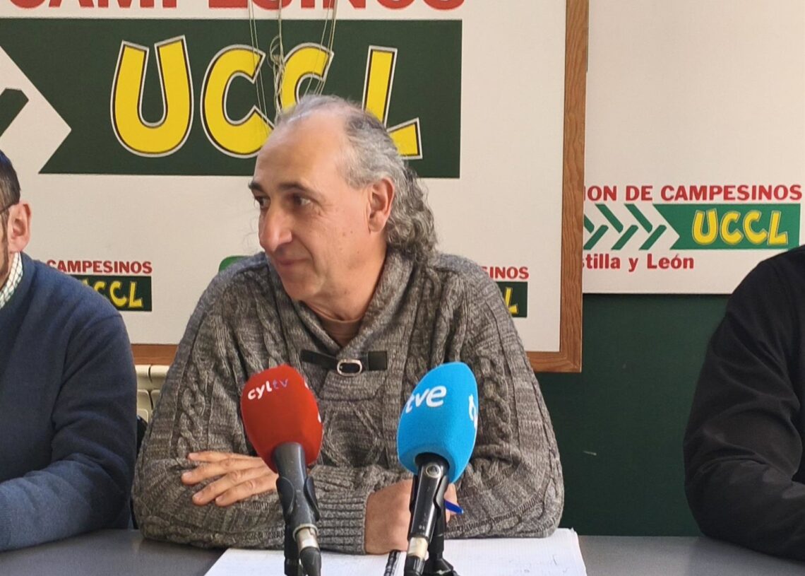 El coordinador regional de la Unión de Campesinos de Castilla y León (UCCL), Jesús Manuel González Palacín.EUROPA PRESS