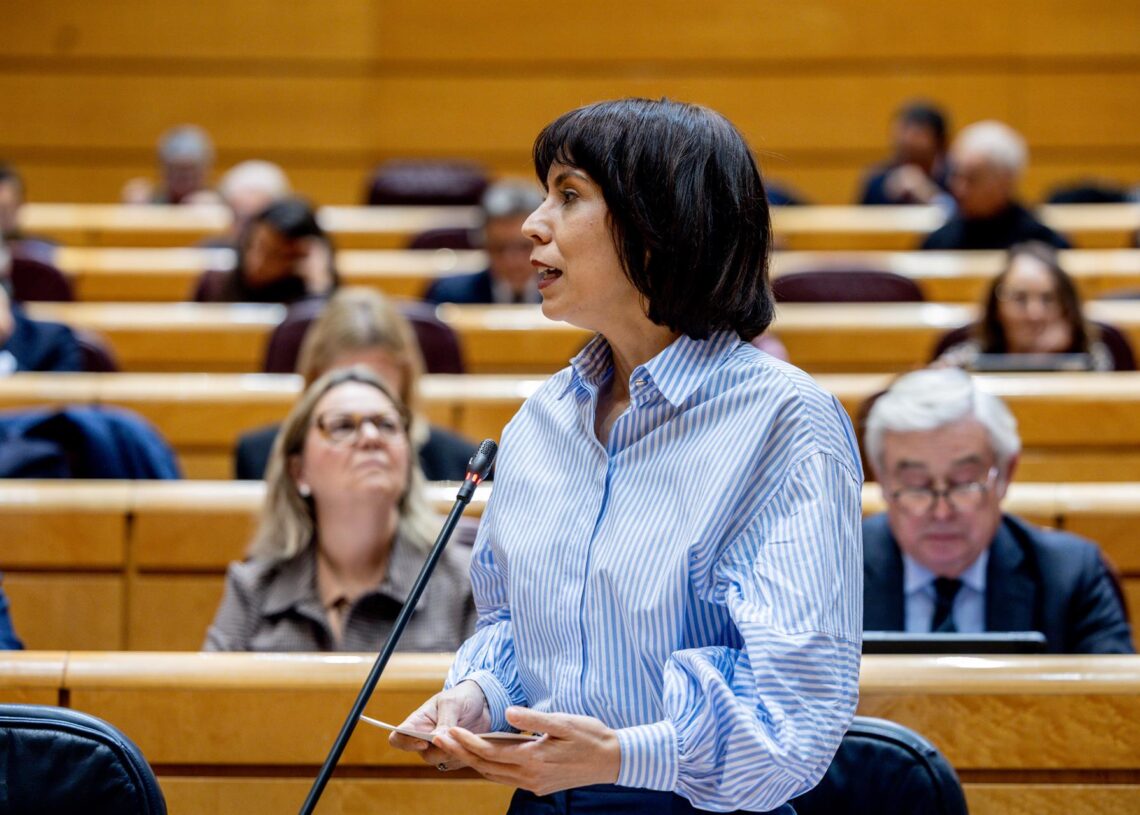 La ministra de Ciencia e Innovación, Diana Morant, interviene durante una sesión plenaria en el Senado,.Ricardo Rubio - Europa Press