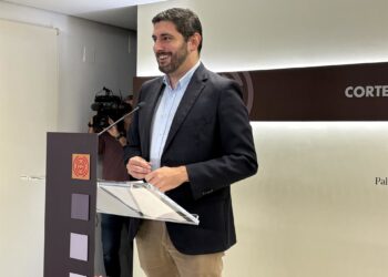 Archivo - El portavoz parlamentario de Vox en Aragón, Alejandro Nolasco.EUROPA PRESS. - Archivo