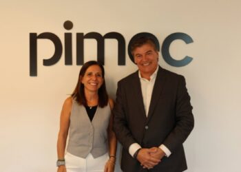 Eulàlia Planes y Antoni Cañete, presidente de Pimec.PIMEC