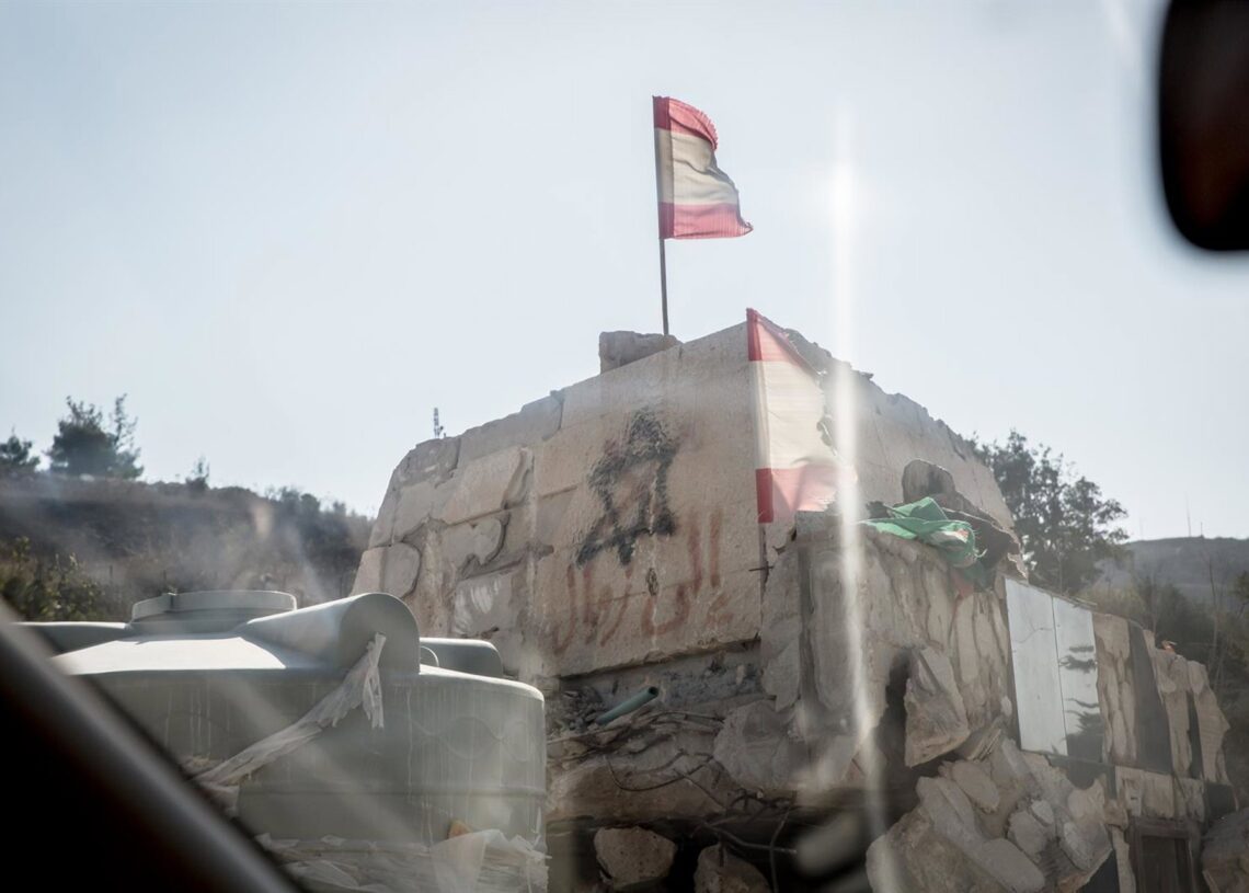 Imagen de archivo de una estrella de David pintada en una localidad en el sur de LíbanoEuropa Press/Contacto/Sally Hayden