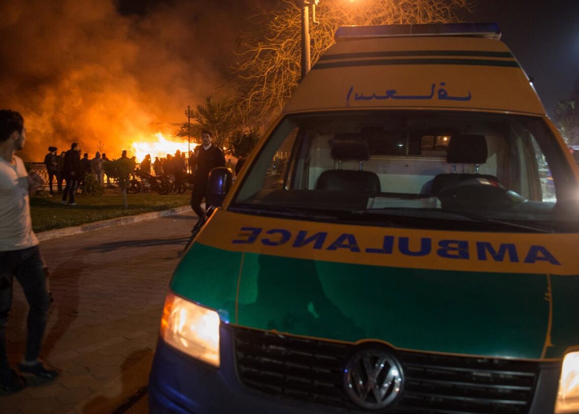 Archivo - Imagen de archivo de una ambulancia en un incendio en EgiptoEuropa Press/Contacto/Mengtao - Archivo