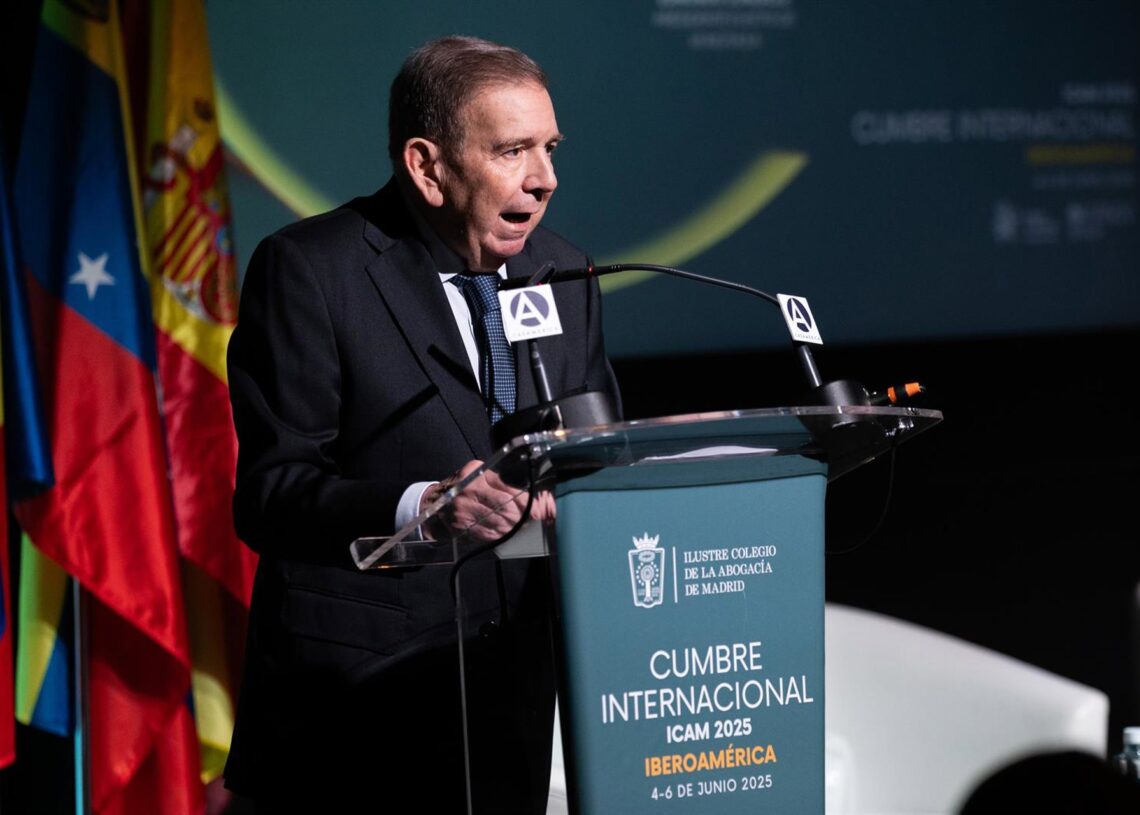 Archivo - El excandidato presidencial venezolano Edmundo González durante un acto en MadridEuropa Press/Contacto/Ignacio Lopez Isasmendi