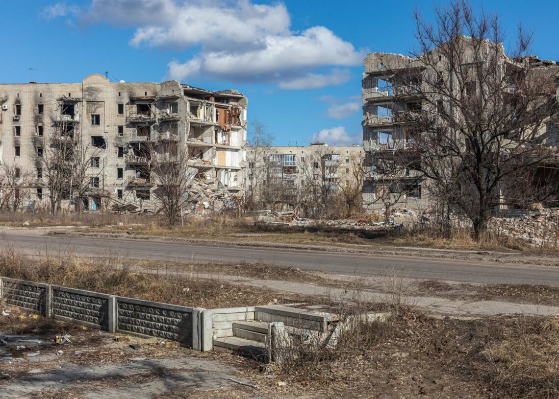 Archivo - Imagen de archivo de una calle de Ucrania tras los ataques de Rusia.  Mykhaylo Palinchak / Zuma Press / Contactophoto
