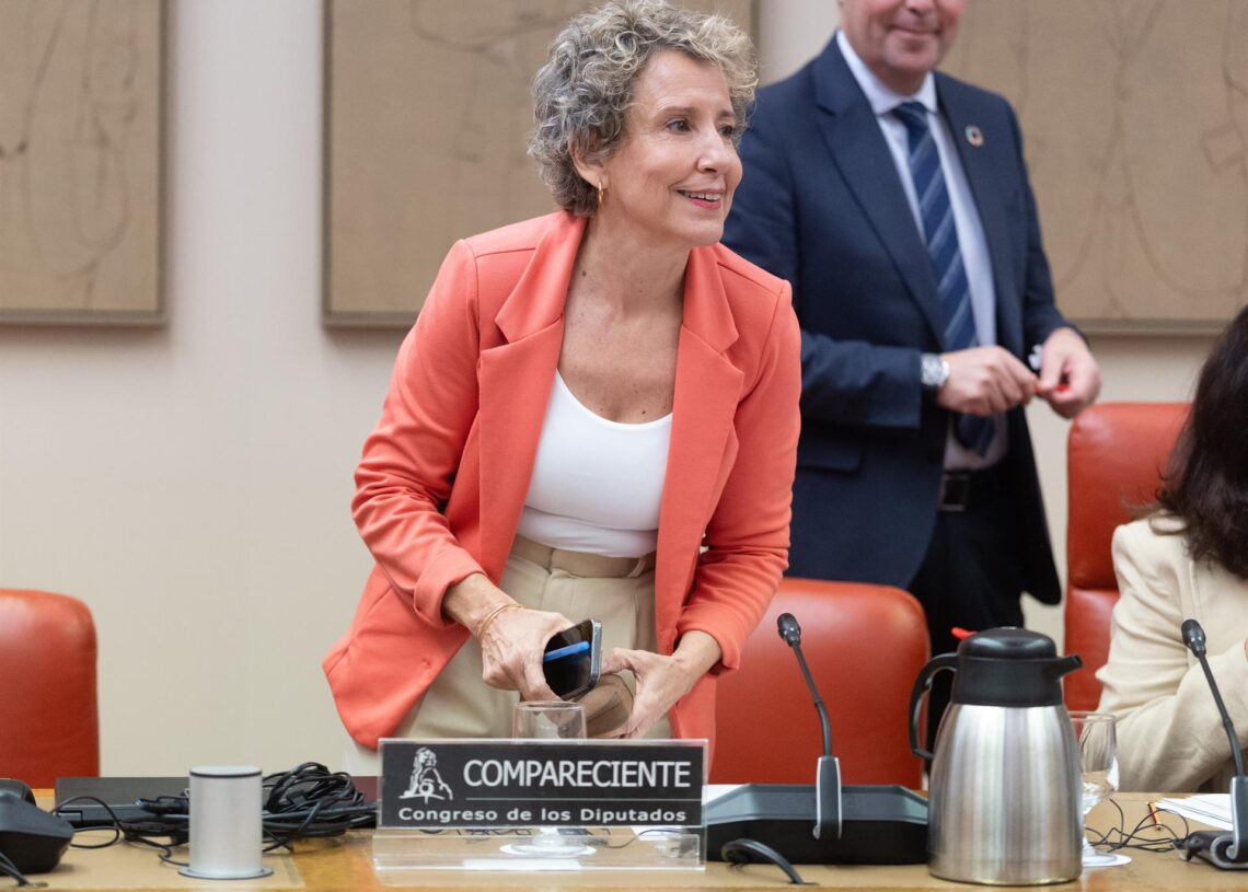 Archivo - La secretaria de estado de Seguridad, Aina Calvo, comparece en la Comisión Mixta de Seguridad Nacional, en el Congreso, a 6 de octubre de 2025, en Madrid (España).Eduardo Parra - Europa Press - Archivo