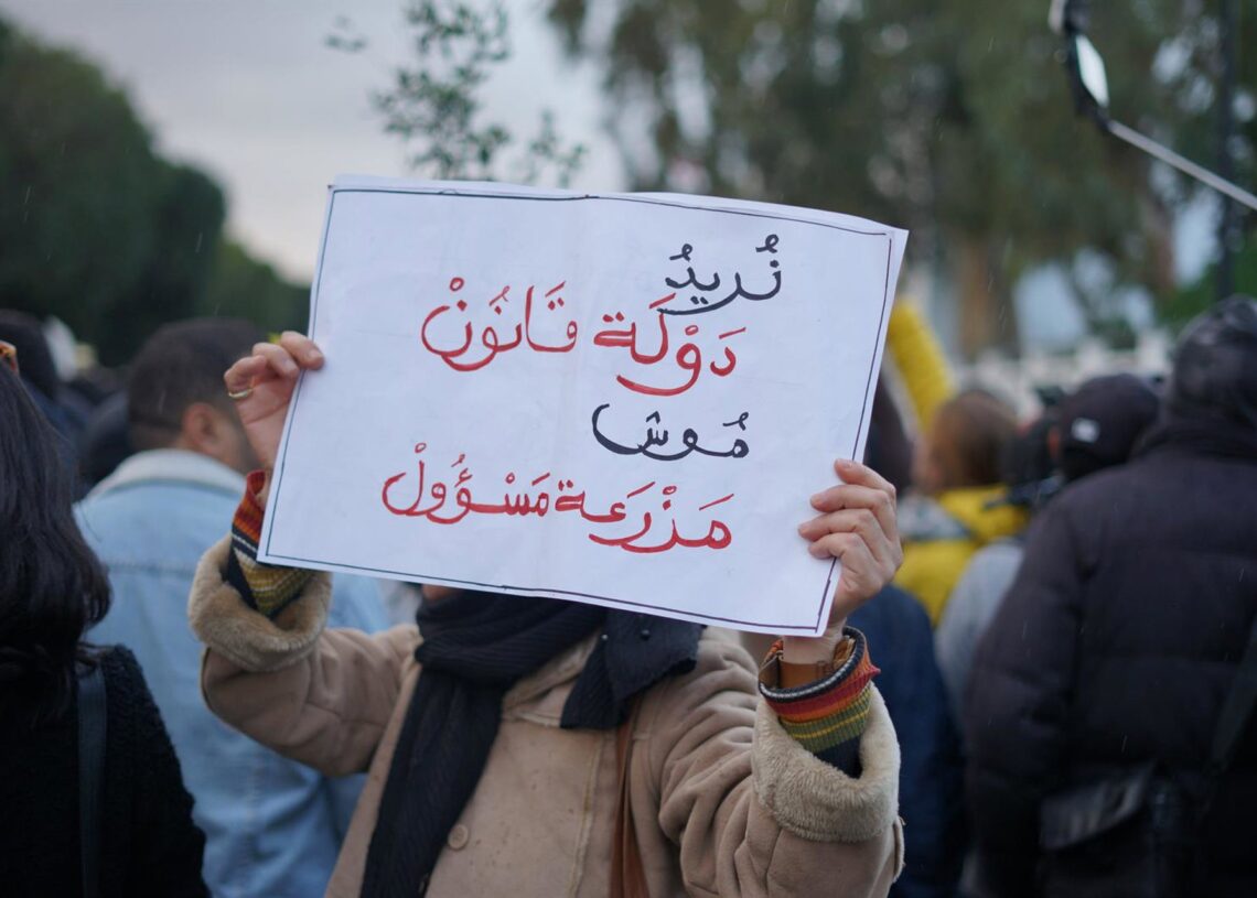 Una protesta en contra de la represión en TúnezEuropa Press/Contacto/Hasan Mrad