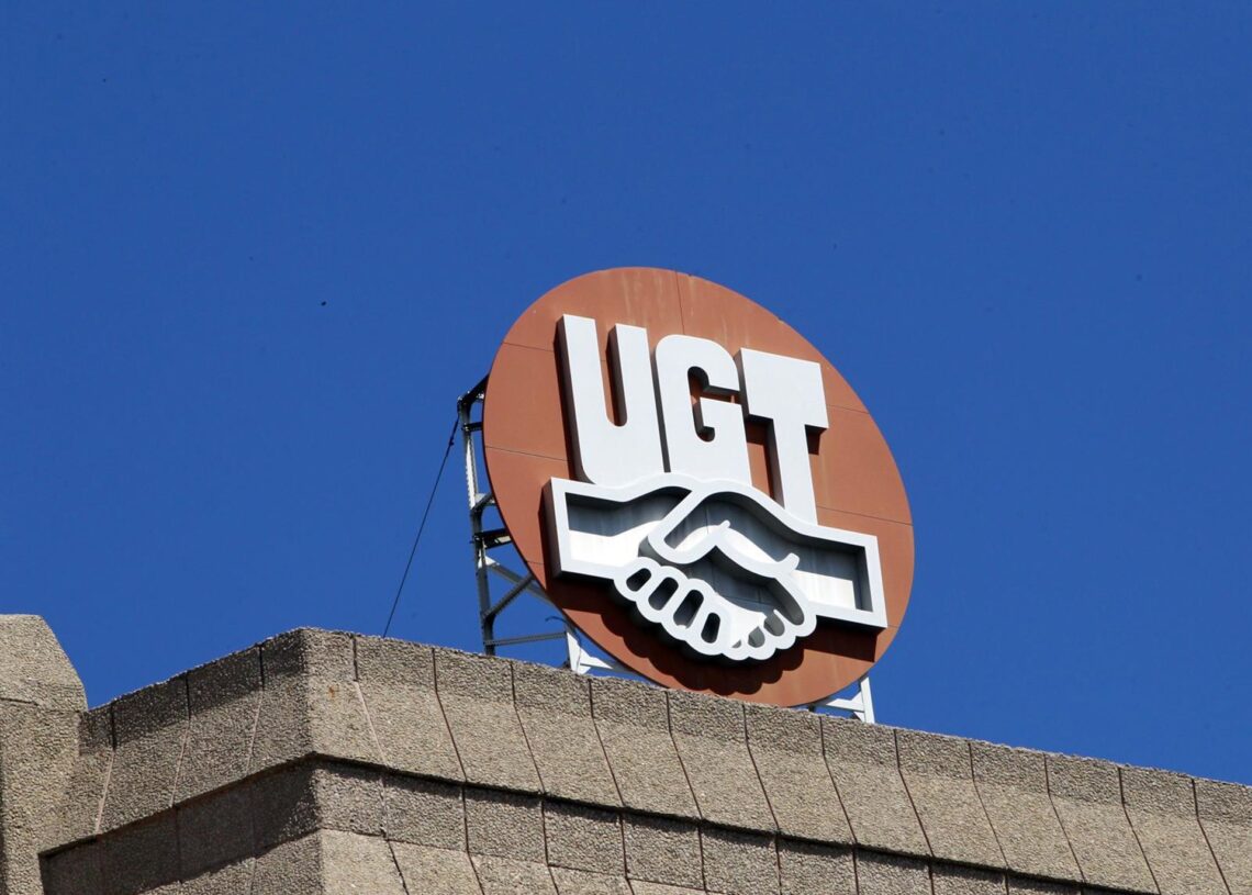 Archivo - Sede de UGT, logo de UGT, Unión General de TrabajadoresEUROPA PRESS - Archivo
