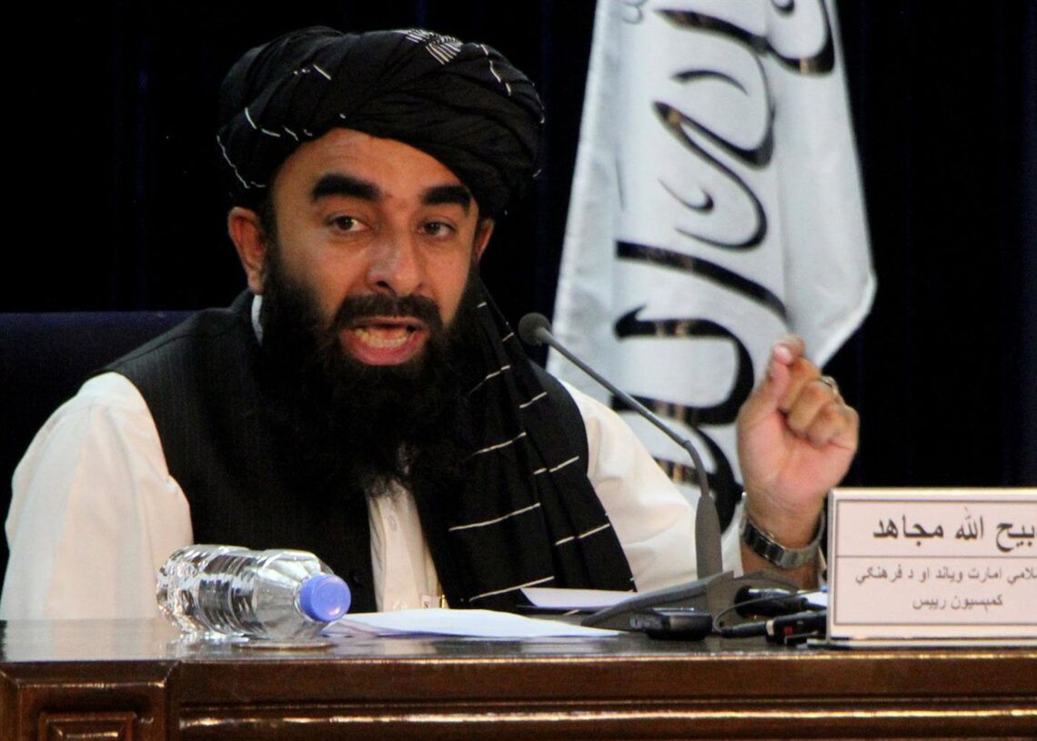 Archivo - El portavoz de los talibán en Afganistán, Zabihulá Muyahid, en una imagen de archivo.Europa Press/Contacto/Saifurahman Safi - Archivo