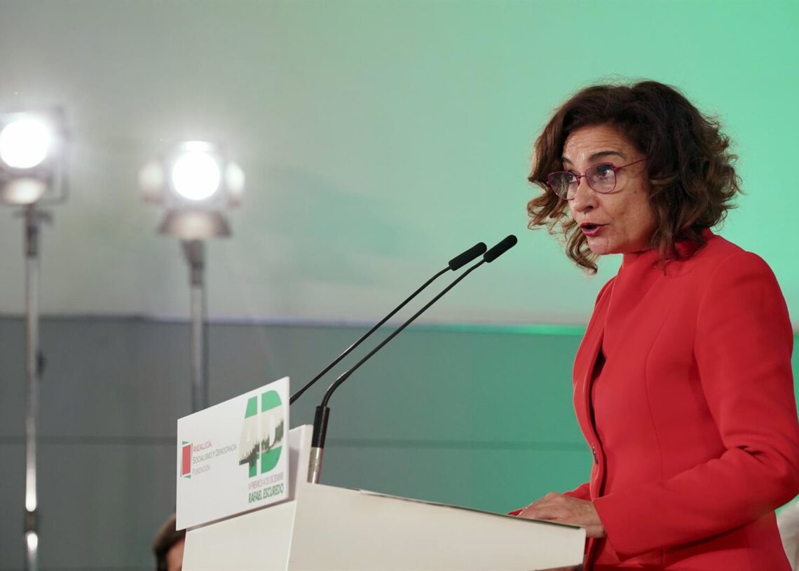 La ministra de Hacienda, María Jesús Montero, en una imagen del pasado jueves.Álex Zea - Europa Press