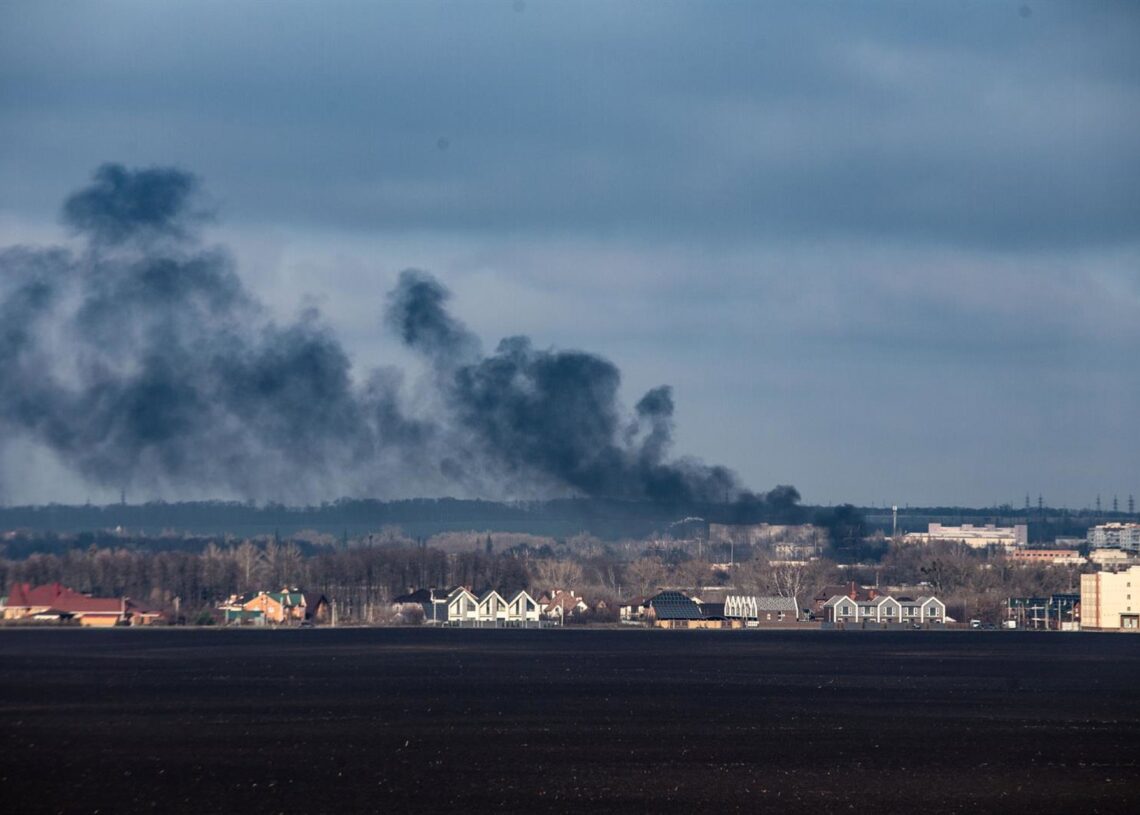 Imagen de archivo de un ataque aéreo ruso con aviones no tripulados sobre Sumi (Ucrania) Europa Press/Contacto/Francisco Richart
