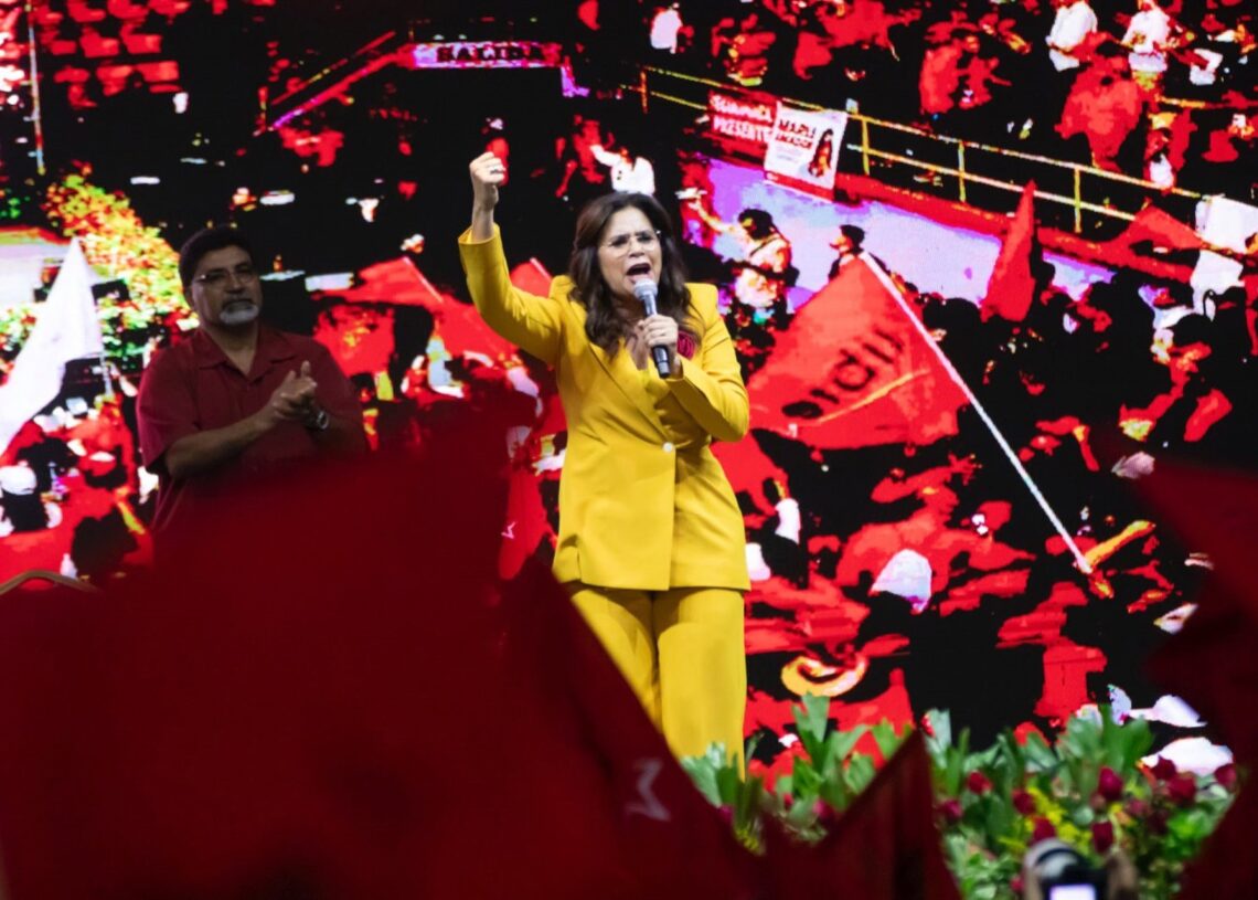 Archivo - La candidata presidencial de LIBRE, Rixi MoncadaPARTIDO LIBRE - Archivo