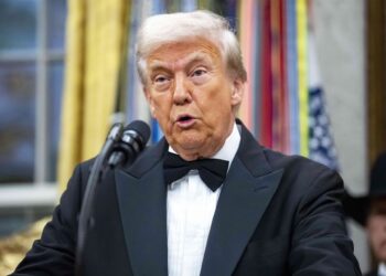 El presidente de Estados Unidos, Donald Trump, durante un actoEuropa Press/Contacto/Bonnie Cash - Pool via CNP