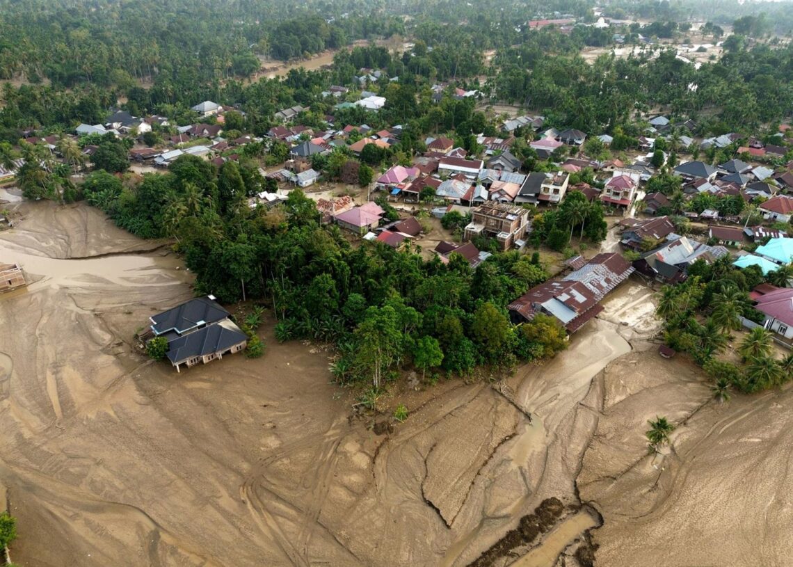 Fotografía aérea de los daños en Pidie Jaya, en la provincia de Aceh, a causa de las recientes inundaciones en Indonesia (archivo)Europa Press/Contacto/Fachrul Reza