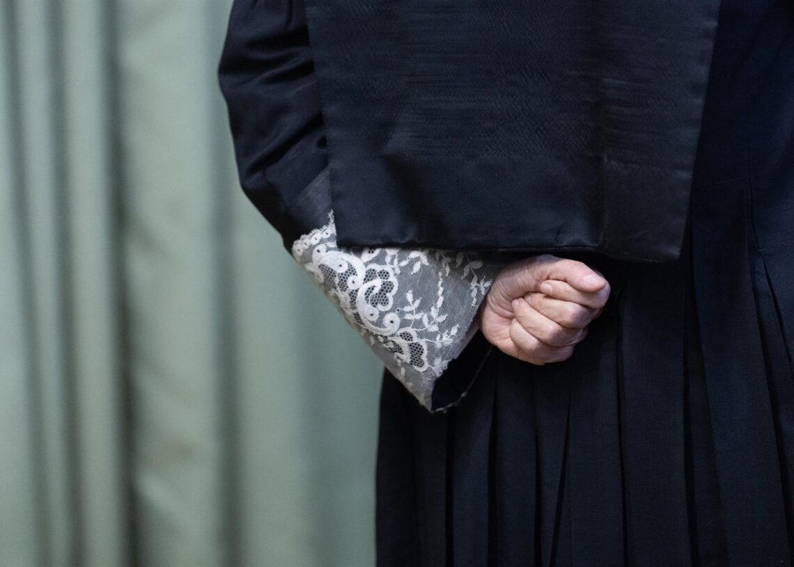 Archivo - Puñetas durante el acto de toma posesión de la nueva auditor presidenta del Tribunal Militar Central, ante el Pleno del Consejo General del Poder Judicial (CGPJ), a 21 de marzo de 2025, en Madrid (España). Eduardo Parra - Europa Press - Archivo