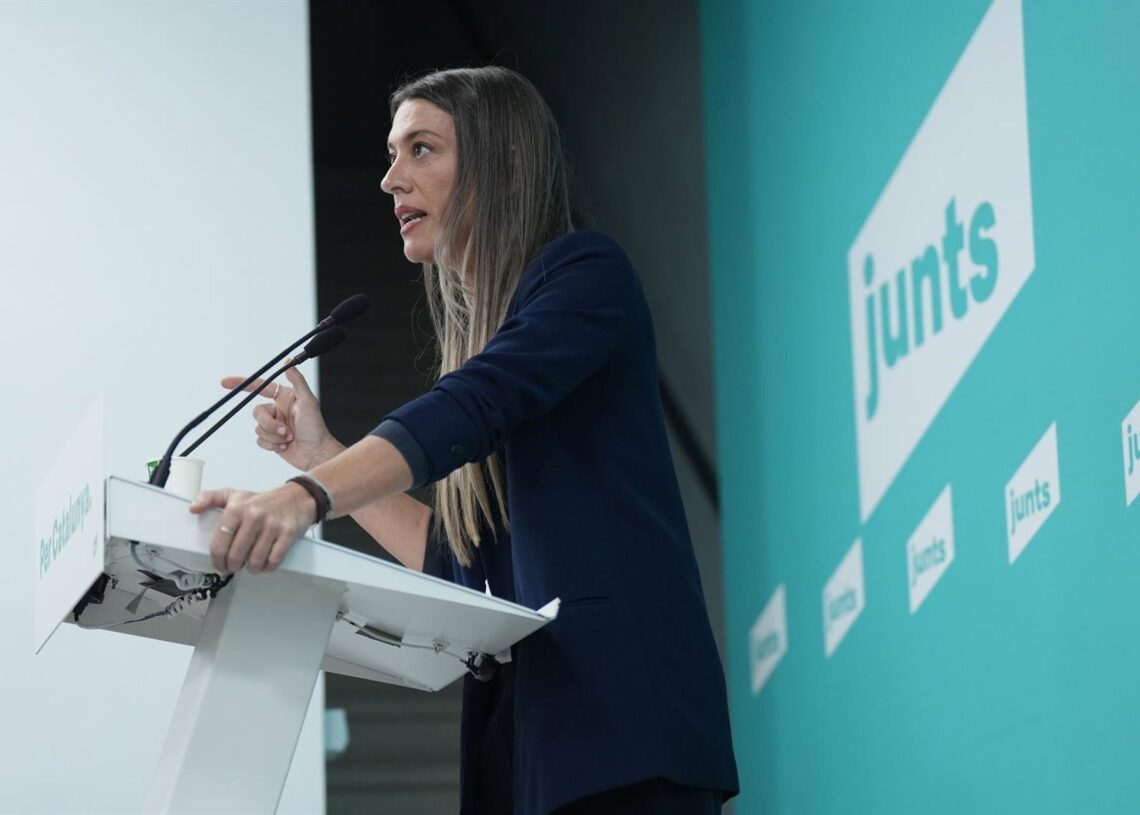 La portavoz de Junts en el Congreso, Miriam Nogueras.David Zorrakino - Europa Press