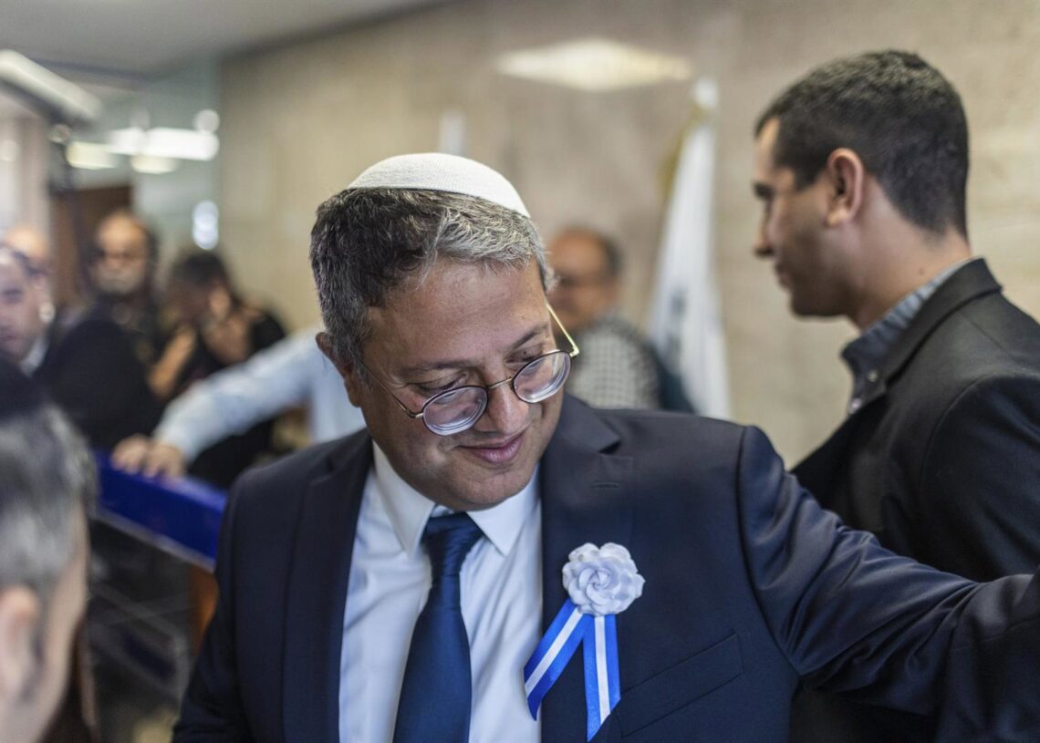 Archivo - El líder del partido ultraderechista israelí Otzma Yehudi, Itamar Ben GvirIlia Yefimovich/dpa - Archivo