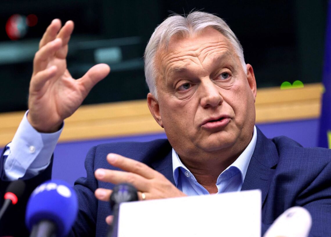 Archivo - El primer ministro de Hungría, Viktor Orbán, en una intervención en el Parlamento Europeo el pasado año.Frederick Florin/AFP/dpa - Archivo
