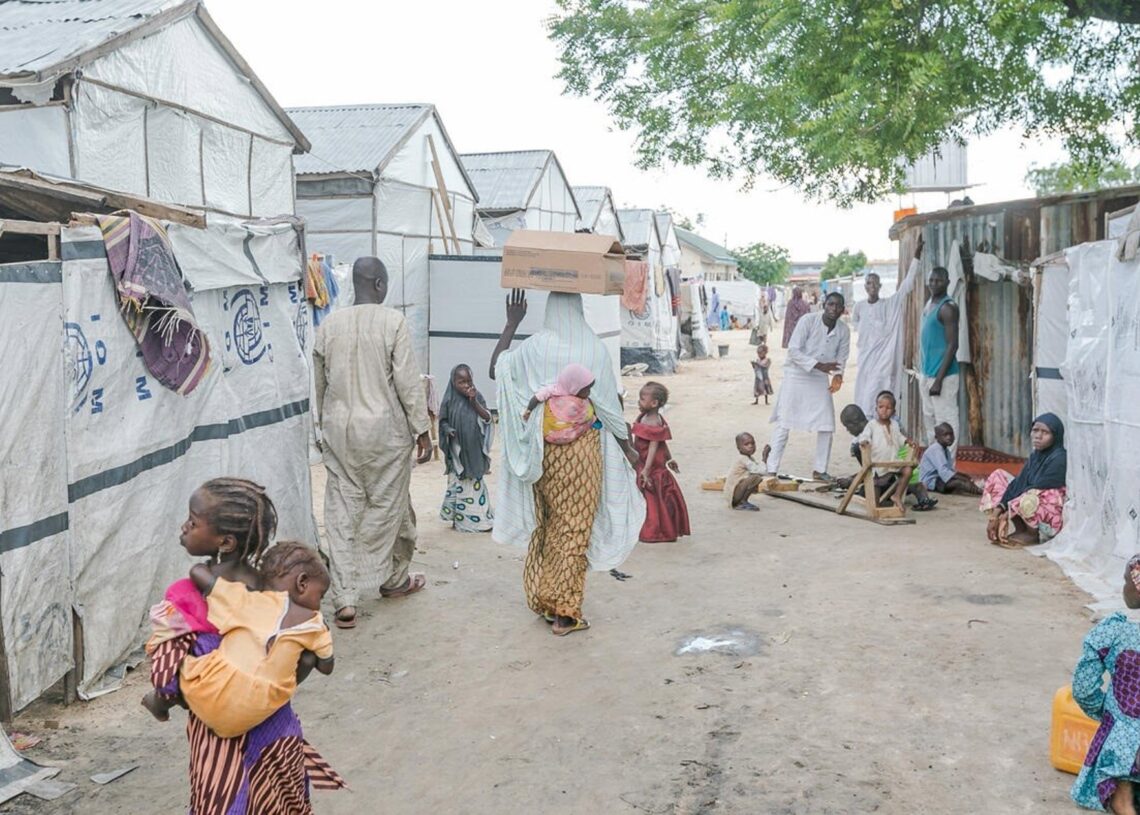 Archivo - Desplazados por la violencia en Maiduguri (Nigeria)WFP/OLUWASEUN OLUWAMUYIWA - Archivo