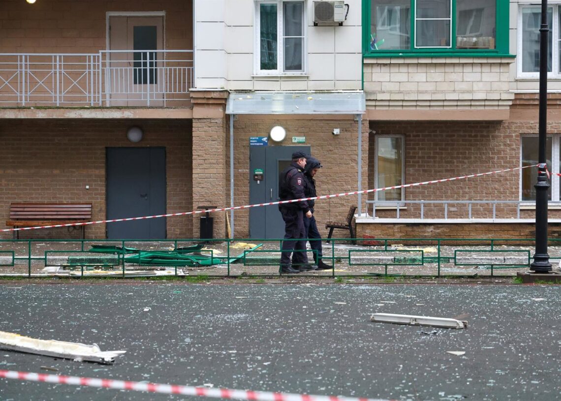 Archivo - Imagen de archivo de un ataque con drones contra Rusia. Europa Press/Contacto/Maxim Grigoryev - Archivo