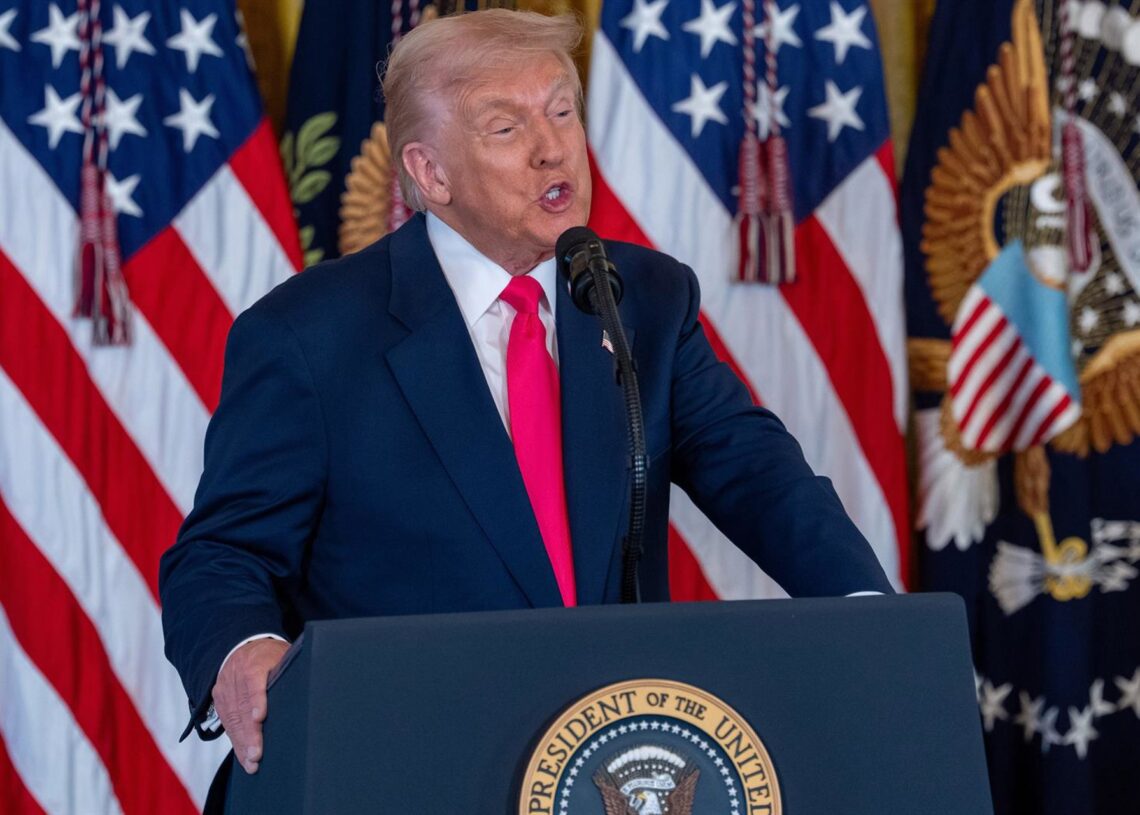 El presidente de Estados Unidos, Donald Trump, durante un acto en Washington (archivo)Andrew Leyden/ZUMA Press Wire/dp / DPA
