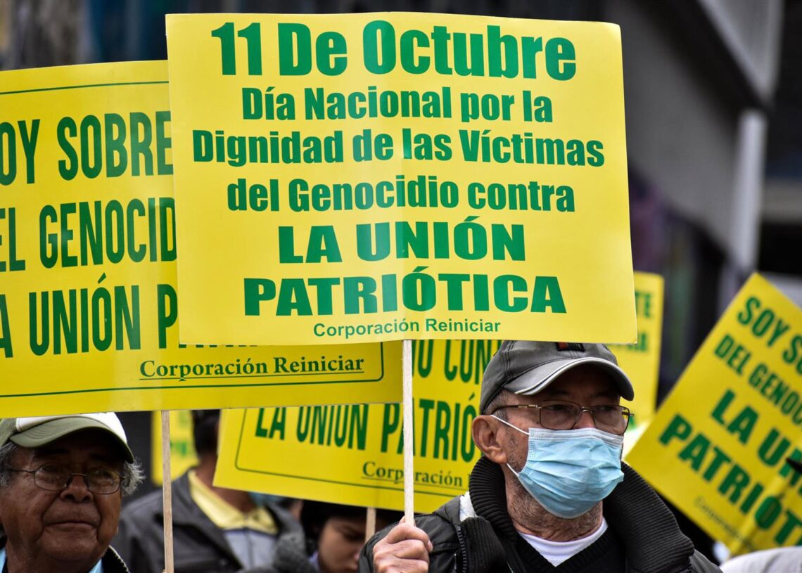 Archivo - Simpatizante de Unión Patriótica en una marcha en 2023.Europa Press/Contacto/Cristian Bayona - Archivo