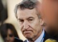 El presidente del Partido Popular, Alberto Núñez Feijóo atiende a los medios durante el XIII Congreso Nacional del Sindicato Unificado de Policía, a 3 de diciembre de 2025, en Toledo, Castilla-La Mancha (España). Mateo Lanzuela - Europa Press