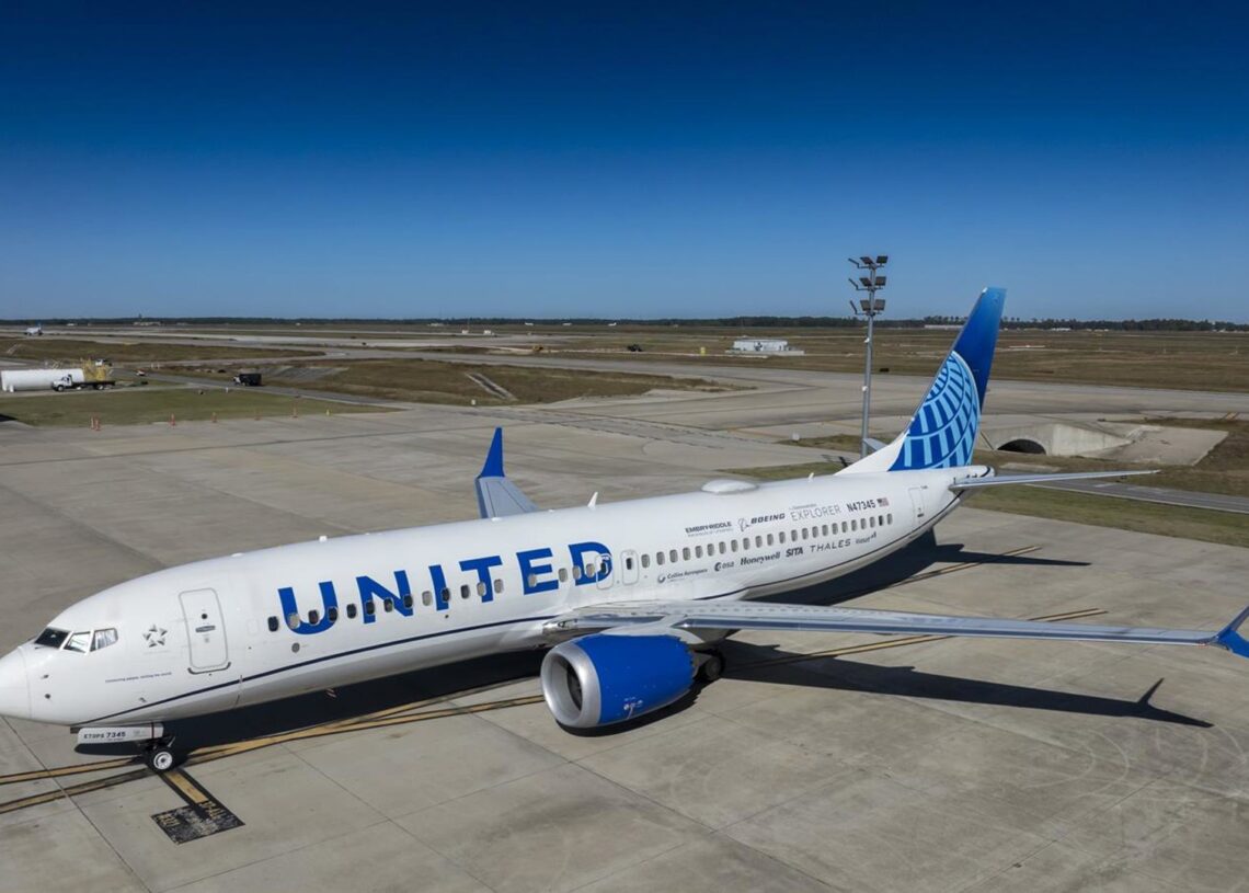 Archivo - Boeing Test & Evaluation; Flight Test; BT&E; 737-8, United airlines, UA4205, ecoDemonstrator Explorer, ecoD, IPS testing, HoustonBH3CT58 - Archivo