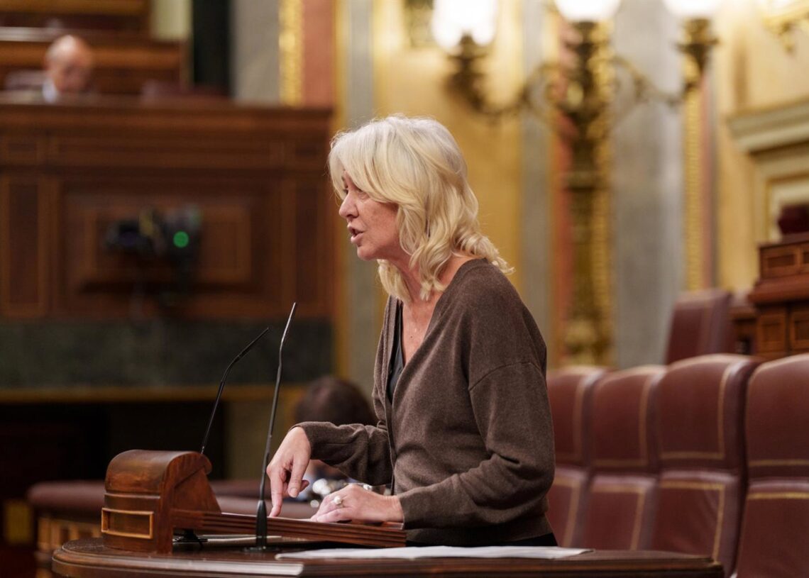 La ponente de Junts, Marta Madrenas, en una sesión plenariaMatias Chiofalo - Europa Press