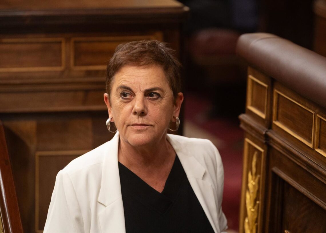 Archivo - La portavoz de EH Bildu en el Congreso, Mertxe Aizpurua, durante una sesión plenaria, en el Congreso de los Diputados, a 7 de octubre de 2025, en MadridRicardo Rubio - Europa Press - Archivo