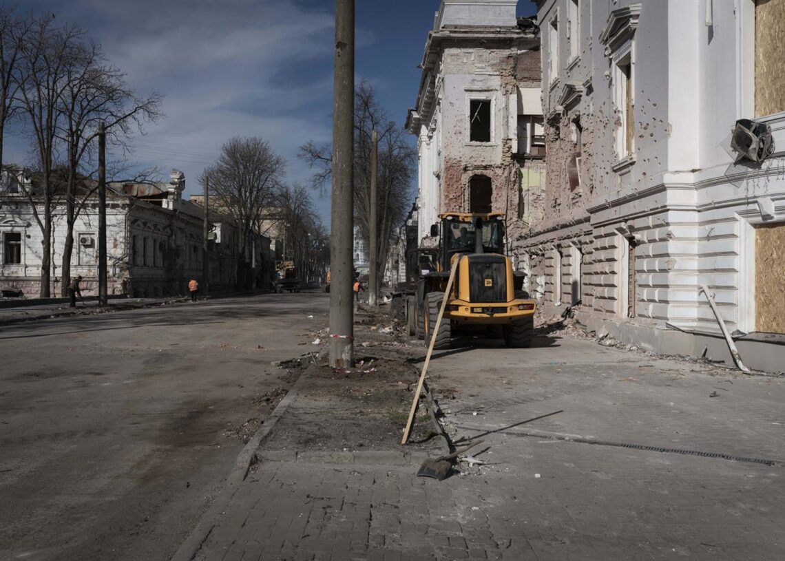 Archivo - Una calle en la ciudad de Sumi, en Ucrania, tras un ataque del Ejército de Rusia (archivo)Edoardo Marangon/ZUMA Press Wire / DPA - Archivo
