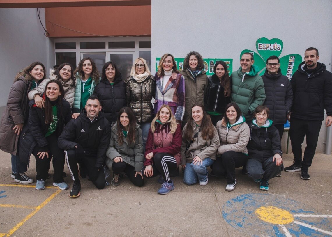 La ministra de Educación, Pilar Alegría, ha visitado la localidad de Esplús.MINISTERIO DE EDUCACIÓN