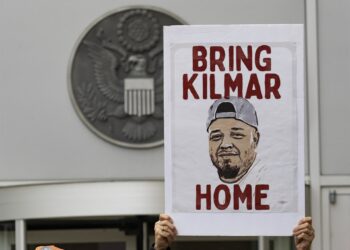 Un cartel a favor de la liberación de Kilmar Ábrego GarciaEuropa Press/Contacto/Sue Dorfman