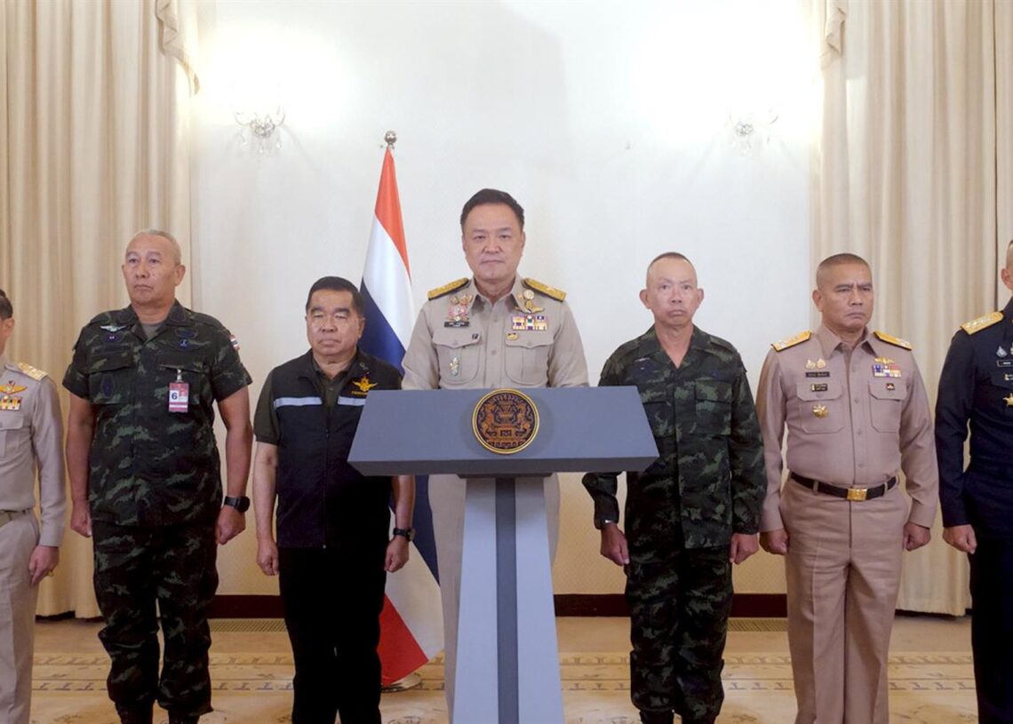 El primer ministro de Tailandia, Anutin Charnvirakul, comparece tras un encuentro del Consejo de Seguridad Nacional Europa Press/Contacto/Sun Weitong
