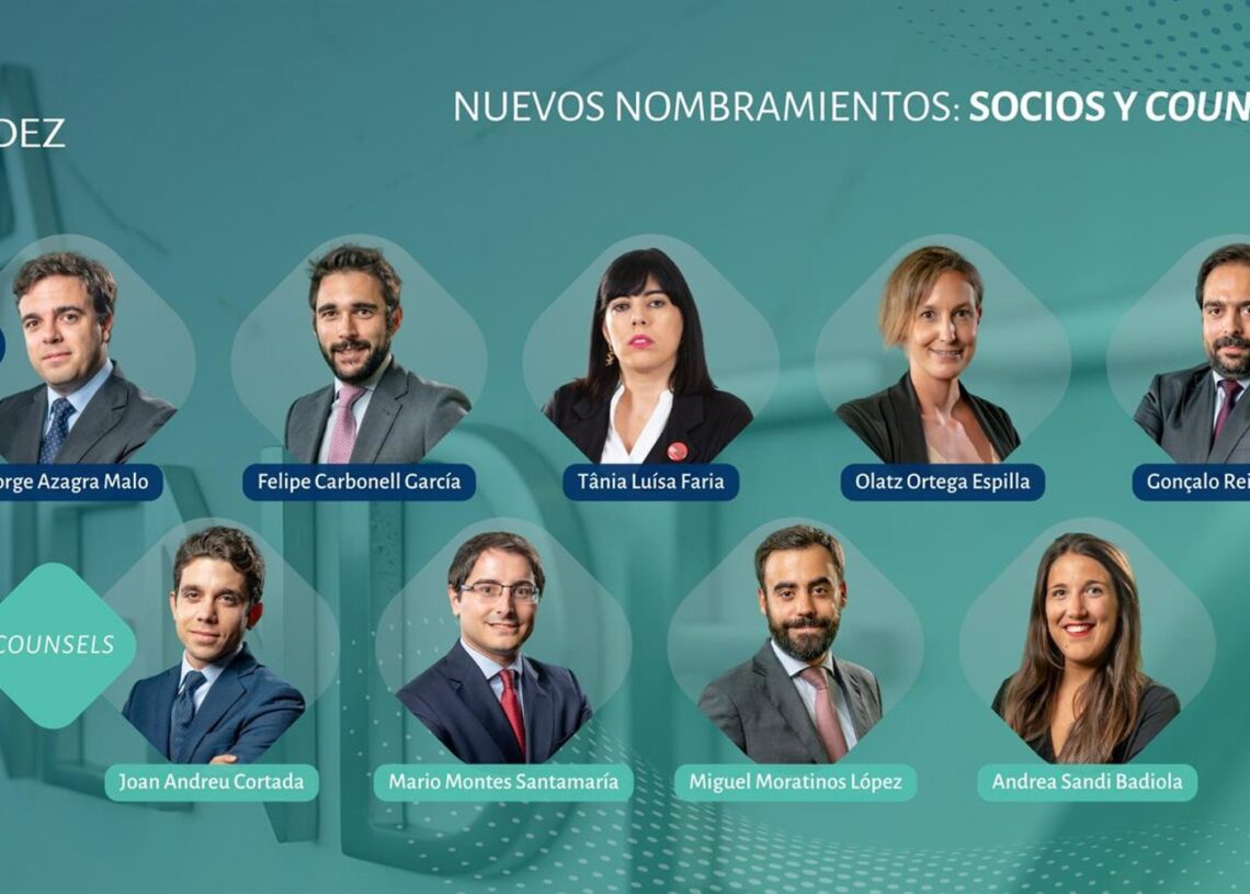Nuevos socios y consejeros.URÍA MENÉNDEZ