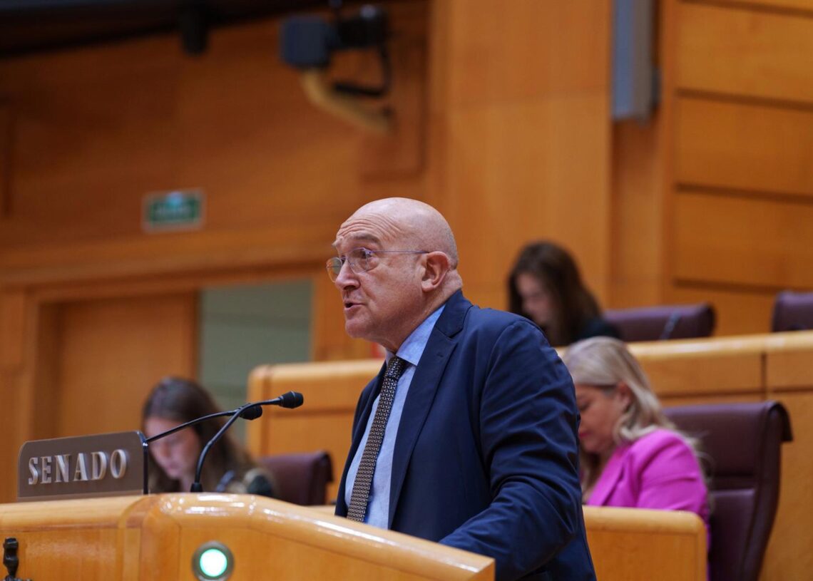 Archivo - El senador del PP por Valladolid Jesús Julio Carnero interviene durante una sesión plenaria, en el Senado.Matias Chiofalo - Europa Press - Archivo