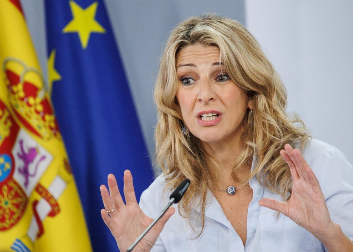 Archivo - La vicepresidenta segunda y ministra de Trabajo y Economía Social, Yolanda DíazAlejandro Martínez Vélez - Europa Press - Archivo