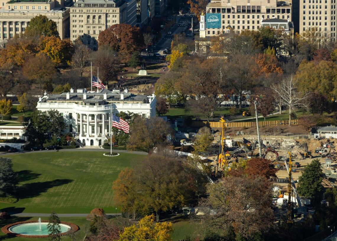 Imagen de archivo de la demolición del ala este de la Casa Blanca Europa Press/Contacto/Hu Yousong