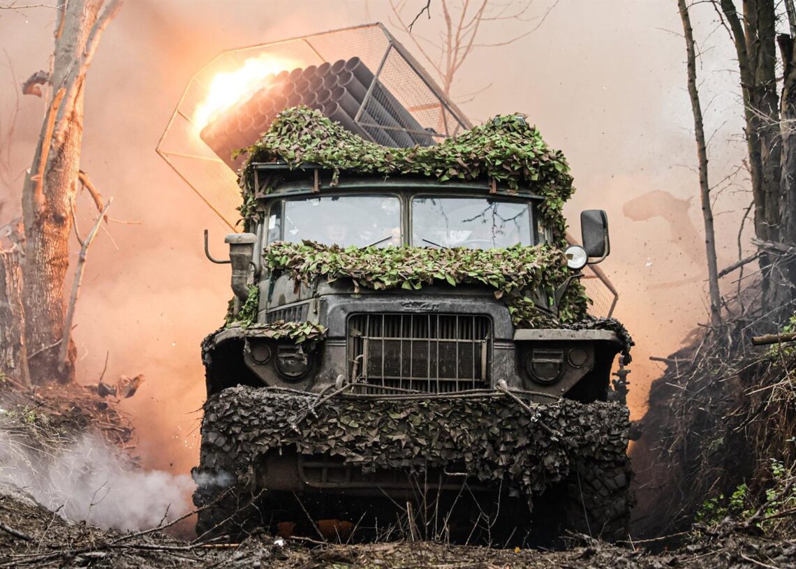 Imagen de archivo de un lanzacohetes ruso en Donetsk Europa Press/Contacto/Dmitry Yagodkin