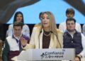 La presidenta de la Junta de Extremadura y candidata a la reelección en las elecciones del 21 de diciembre, María Guardiola, en un acto electoral en Navalmoral de la MataCARLOS CRIADO/ EUROPA PRESS