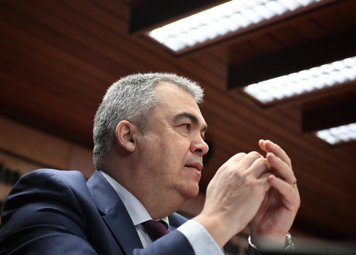 Archivo - Santos Cerdán en el Senado. Fernando Sánchez - Europa Press - Archivo