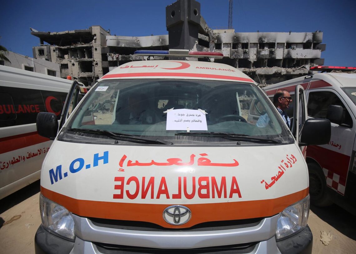 Archivo - Ambulancia en la Franja de Gaza (archivo)Europa Press/Contacto/Omar Ashtawy - Archivo