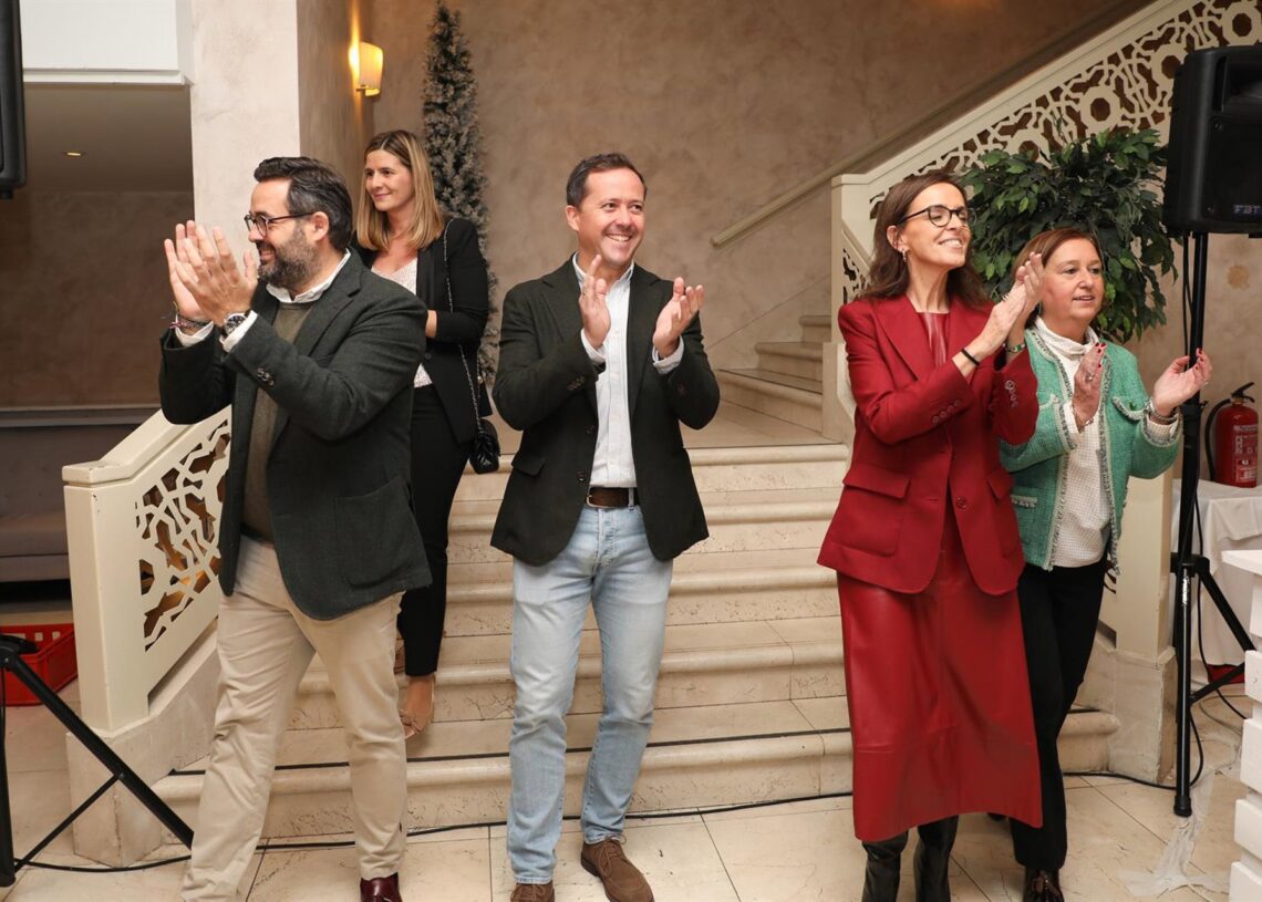 La vicesecretaria nacional del PP, Carmen Fúnez, asiste a la comida de Navidad del PP de Toledo.OSCAR HUERTAS/PP