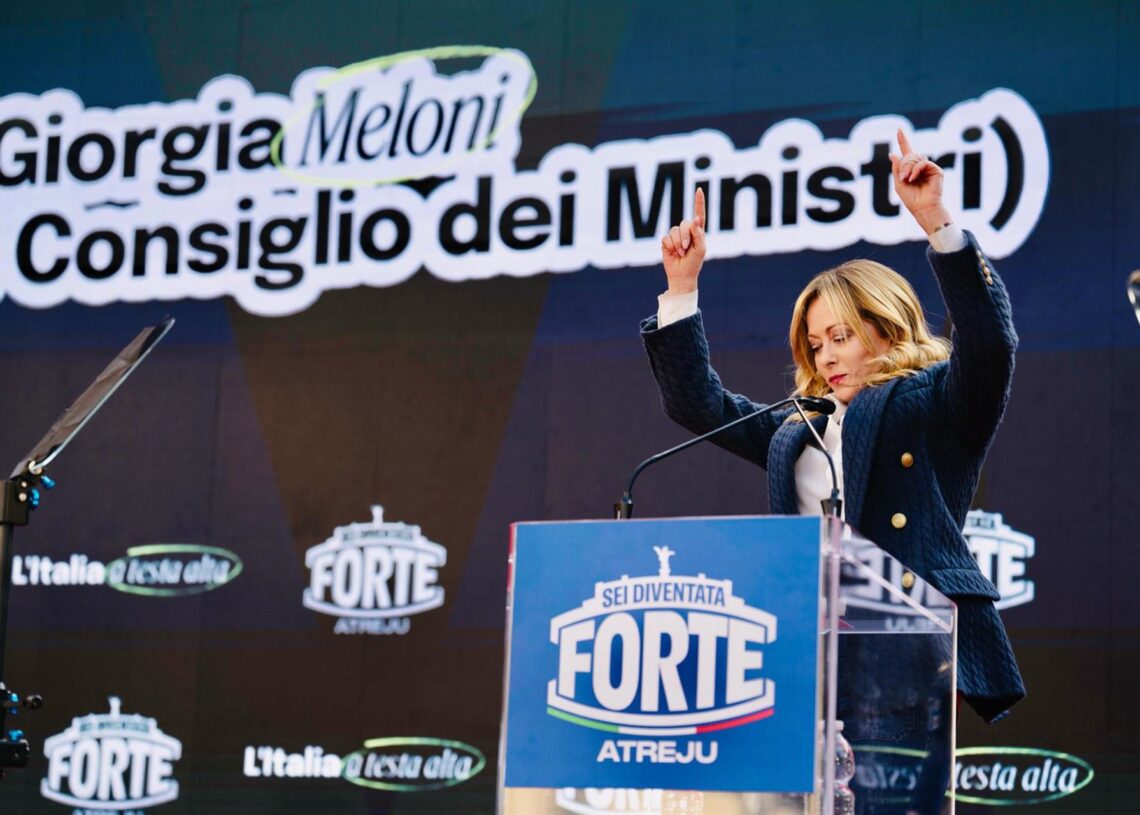 La primer ministra italiana, Giorgia MeloniEuropa Press/Contacto/Filippo Attili/Us Palazzo Ch