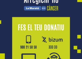 Cartel del programa con las vías de recaudación@LA_MARATO