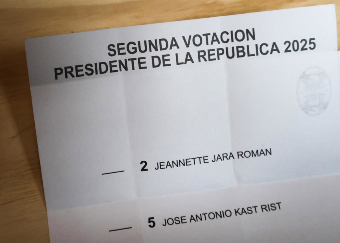Papeleta para la segunda vuelta de las elecciones presidenciales de ChileEuropa Press/Contacto/Cristobal Basaure Araya