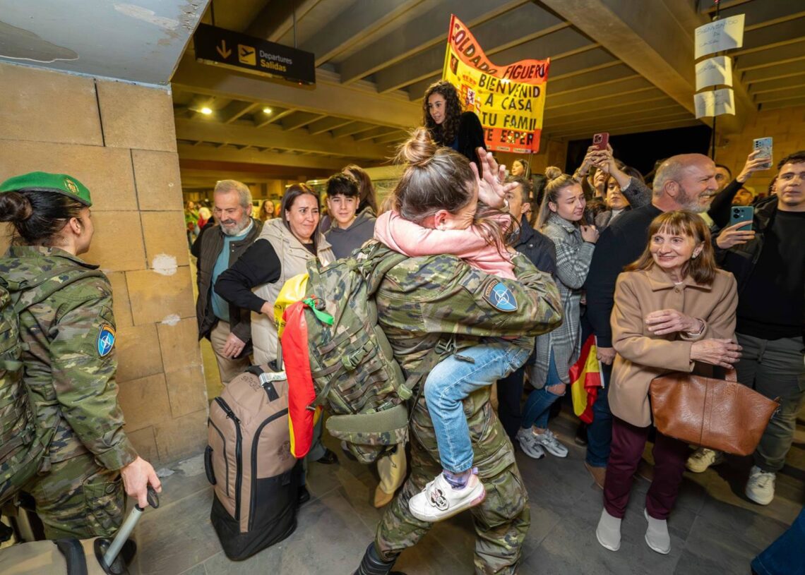 El contingente militar eFP XVII regresa a España tras seis meses desplegados en el Flanco Este Letonia.BRI X